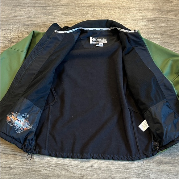 Columbia Sportswear XCO Softshell Jacket Mens Large Green Fleece Lined Outdoor - Picture 15 of 16